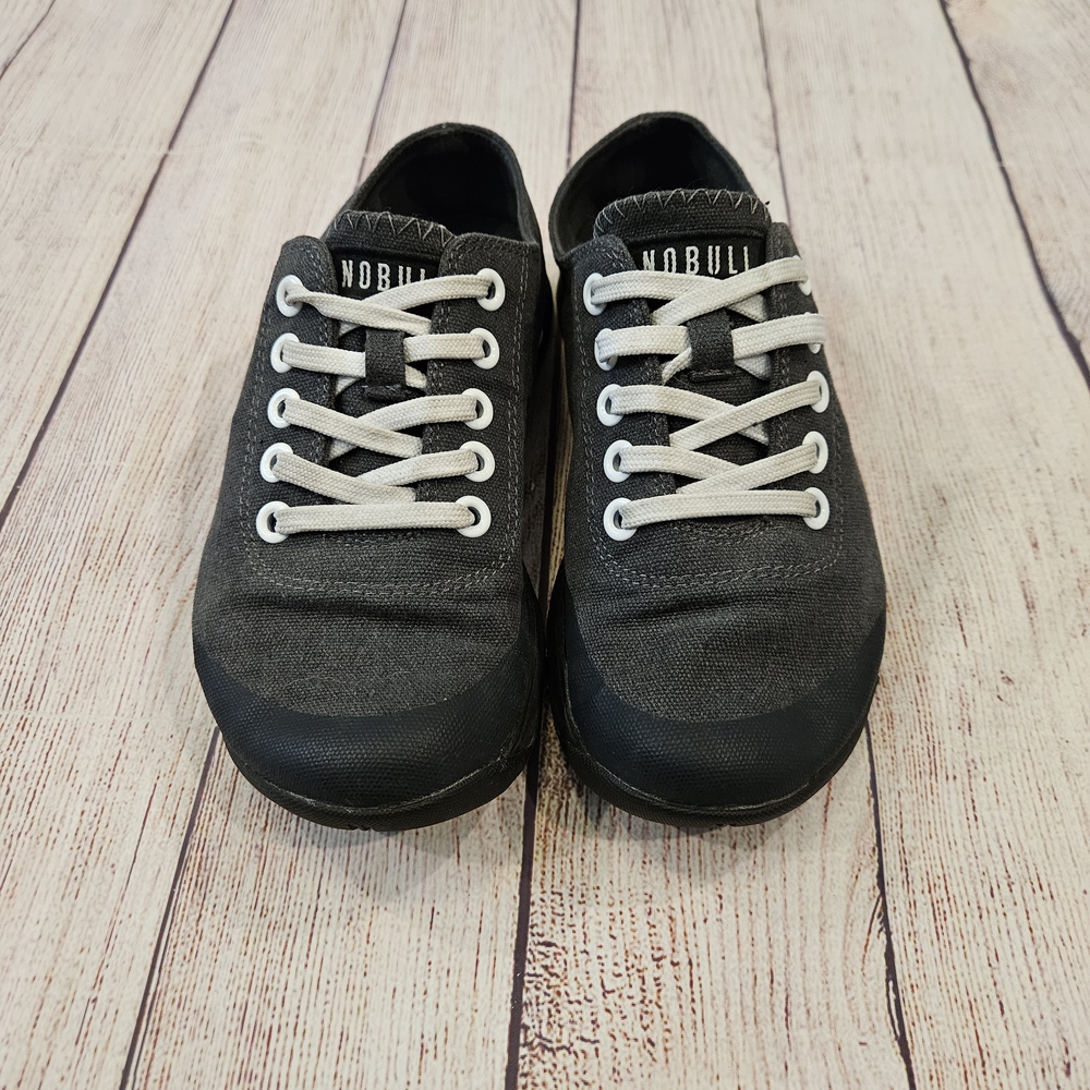 NOBULL Charcoal Sneakers with White Laces